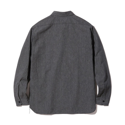 バズリクソンズ Lot No. BR26082 / COTTON COVERT WORK SHIRTS BLACK シャンブレー調 ワークシャツ ブラック メンズ