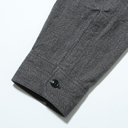 バズリクソンズ Lot No. BR26082 / COTTON COVERT WORK SHIRTS BLACK シャンブレー調 ワークシャツ ブラック メンズ