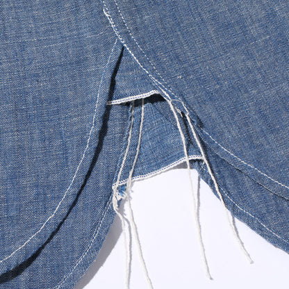 バズリクソンズ Lot No. BR29184 / BLUE CHAMBRAY WORK SHIRTS “BUZZ RICKSON'S 30th ANNIVERSARY MODEL WITH EMBROIDERED” BLUE シャンブレーシャツ ブルー メンズ