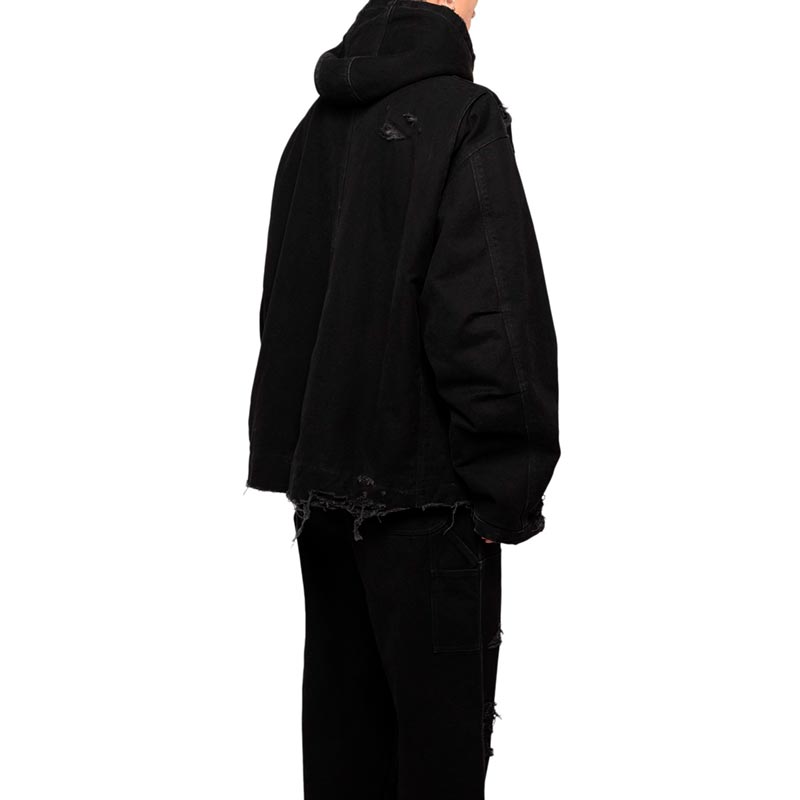 カミヤ G13BL024 BORO Duck Blouson ボロダックブルゾン ブラック メンズ アウター ジャケット ボア フード