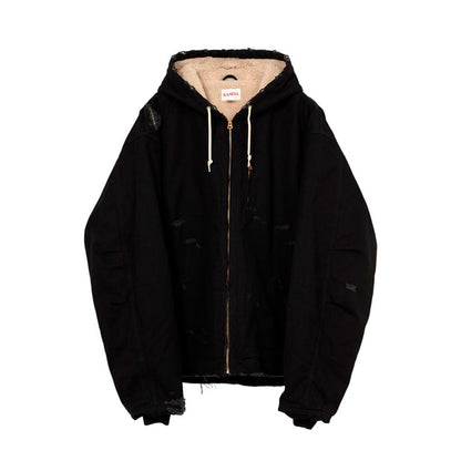 カミヤ G13BL024 BORO Duck Blouson ボロダックブルゾン ブラック メンズ アウター ジャケット ボア フード