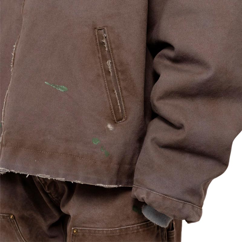 カミヤ G13BL024 BORO Duck Blouson ボロダックブルゾン グレー メンズ アウター ジャケット ボア フード