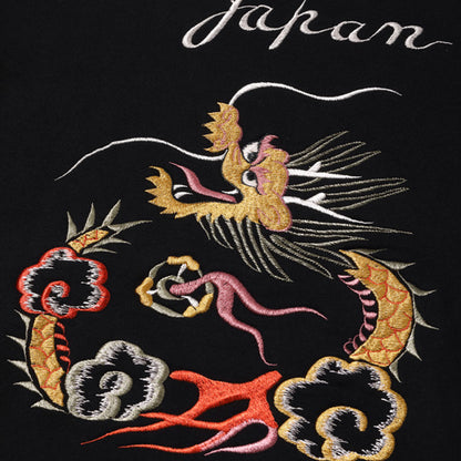 テーラー東洋 Lot No. TT69301 / SUKA HOODED PARKA EMBROIDERED “DRAGON” クルースウェットパーカー 裏起毛 フーディー ブラック メンズ