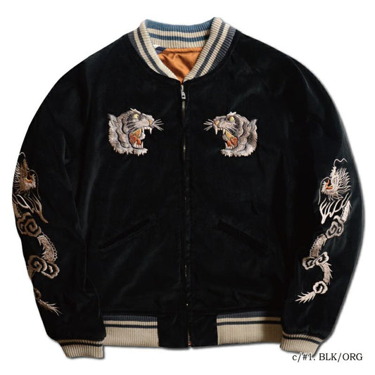 DSJ-001[50s SOUVENIA JACKET]:BLK/ORG GRN/BLK