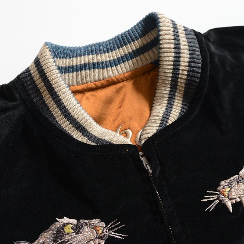 DSJ-001[50s SOUVENIA JACKET]:BLK/ORG GRN/BLK