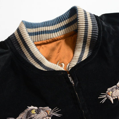 DSJ-001[50s SOUVENIA JACKET]:BLK/ORG GRN/BLK