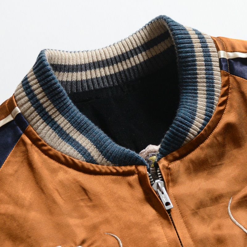 DSJ-001[50s SOUVENIA JACKET]:BLK/ORG GRN/BLK