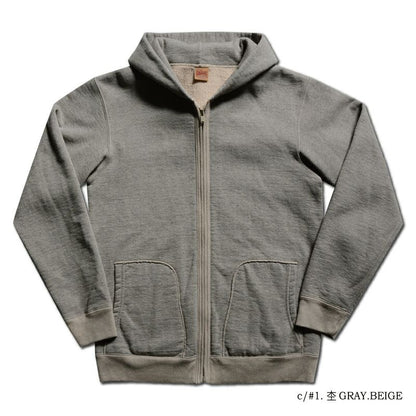 DELUXE WARE(デラックスウエア) SPZ-00[FULLZIP PARKA PLAIN] :杢GRAY.BEIGE OLIVE S.NVY