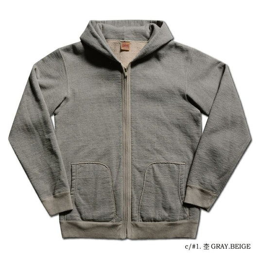 DELUXE WARE(デラックスウエア) SPZ-00[FULLZIP PARKA PLAIN] :杢GRAY.BEIGE OLIVE S.NVY