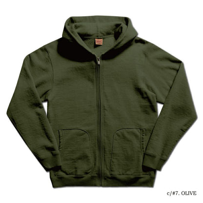 DELUXE WARE(デラックスウエア) SPZ-00[FULLZIP PARKA PLAIN] :杢GRAY.BEIGE OLIVE S.NVY