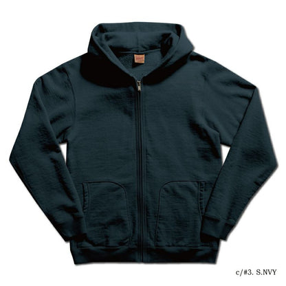 DELUXE WARE(デラックスウエア) SPZ-00[FULLZIP PARKA PLAIN] :杢GRAY.BEIGE OLIVE S.NVY