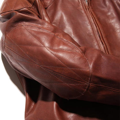 FINECREEK&Co. ﾌｧｲﾝｸﾘｰｸｱﾝﾄﾞｺｰ ACJK043 Bad バッド ブラウン レザージャケット
