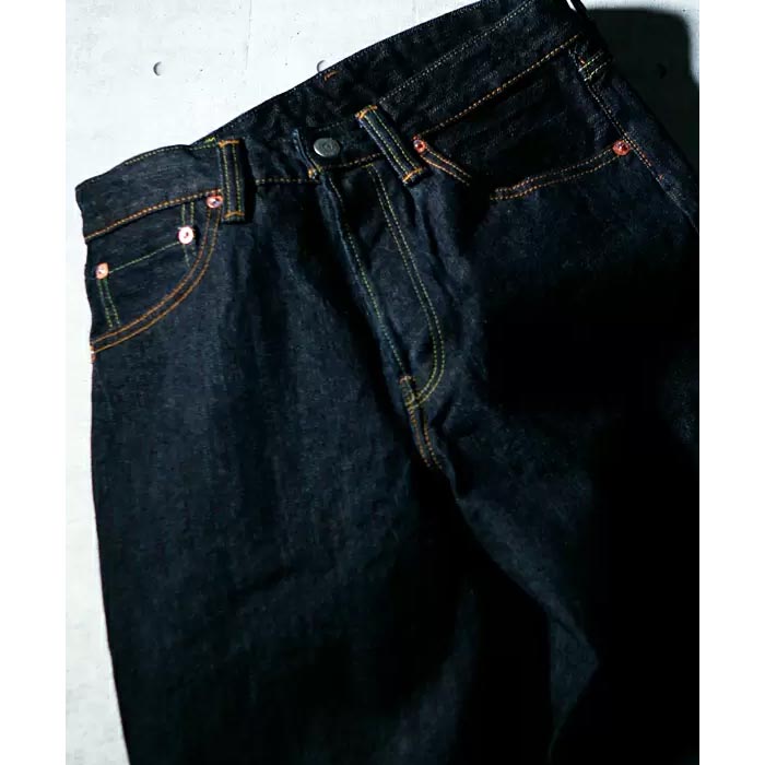 フラットヘッド FN-D111 WIDE STRAIGHT ワイドストレート ジー ンズ メンズ 14.5oz チェーンステッチ裾上げ無料