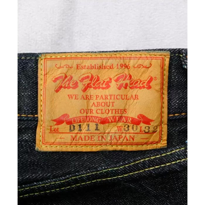 フラットヘッド FN-D111 WIDE STRAIGHT ワイドストレート ジー ンズ メンズ 14.5oz チェーンステッチ裾上げ無料