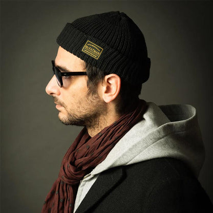 ミスターファットマン 5191010 Hue ブラック メンズ ワッチキャップ 帽子 ショート丈 ニットキャップ ニットワッチ