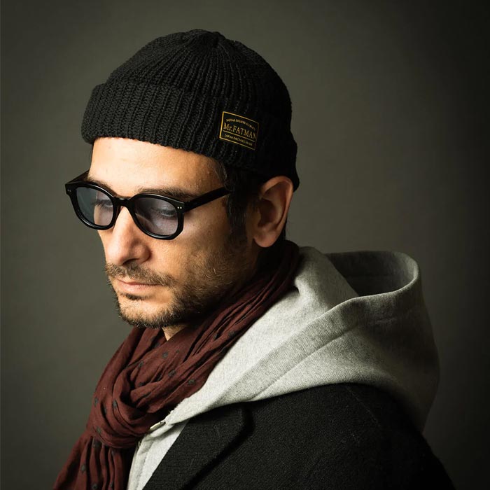 ミスターファットマン 5191010 Hue ブラック メンズ ワッチキャップ 帽子 ショート丈 ニットキャップ ニットワッチ