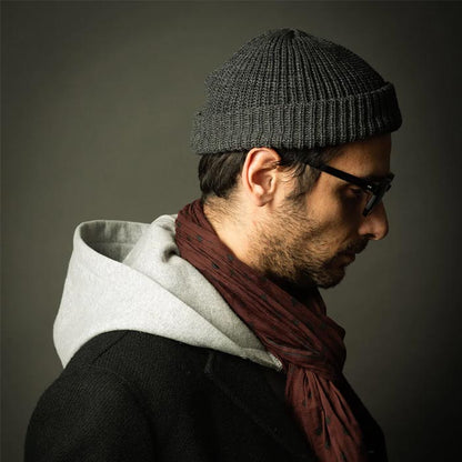 ミスターファットマン 5191010 Hue チャコールグレー メンズ ワッチキャップ 帽子 ショート丈 ニットキャップ ニットワッチ