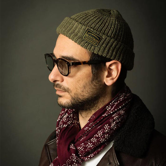 ミスターファットマン 5191010 Hue カーキ メンズ ワッチキャップ 帽子 ショート丈 ニットキャップ ニットワッチ