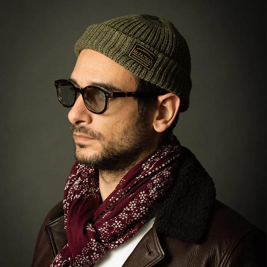 ミスターファットマン 5191010 Hue カーキ メンズ ワッチキャップ 帽子 ショート丈 ニットキャップ ニットワッチ