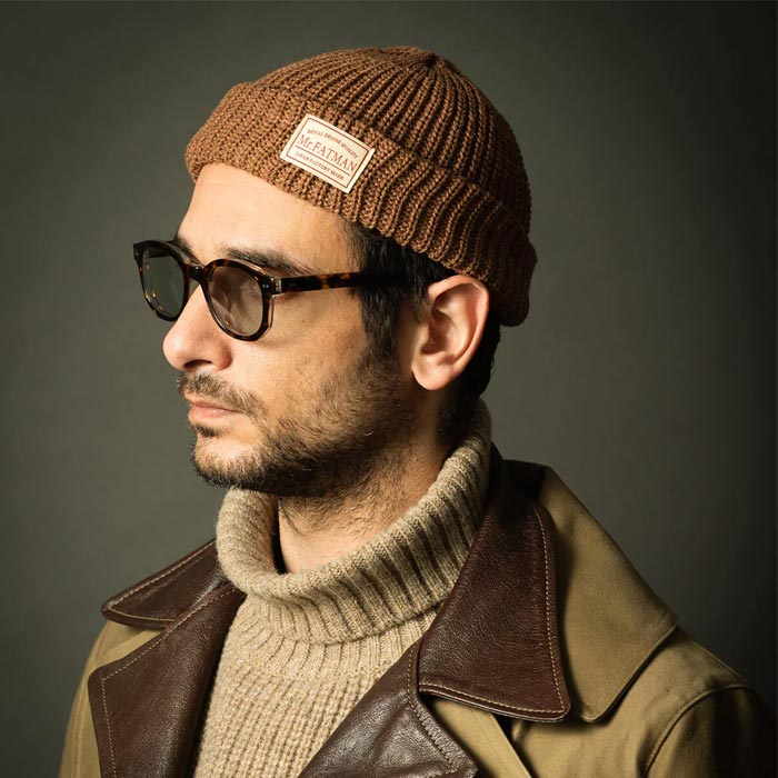 ミスターファットマン 5191010 Hue キャメル メンズ ワッチキャップ 帽子 ショート丈 ニットキャップ ニットワッチ