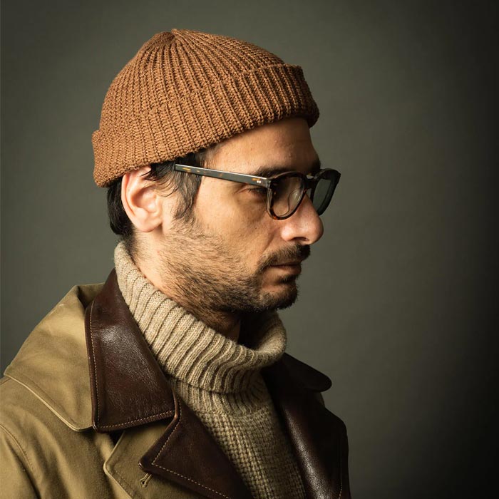 ミスターファットマン 5191010 Hue キャメル メンズ ワッチキャップ 帽子 ショート丈 ニットキャップ ニットワッチ