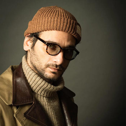 ミスターファットマン 5191010 Hue キャメル メンズ ワッチキャップ 帽子 ショート丈 ニットキャップ ニットワッチ