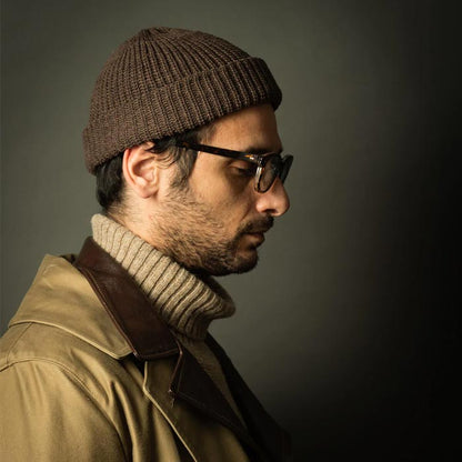 ミスターファットマン 5191010 Hue ブラウン メンズ ワッチキャップ 帽子 ショート丈 ニットキャップ ニットワッチ