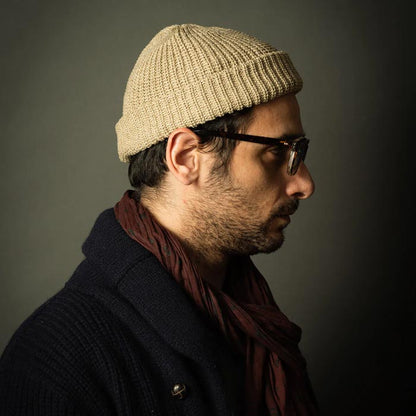 ミスターファットマン 5191010 Hue ベージュ メンズ ワッチキャップ 帽子 ショート丈 ニットキャップ ニットワッチ