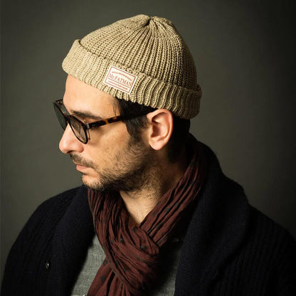 ミスターファットマン 5191010 Hue ベージュ メンズ ワッチキャップ 帽子 ショート丈 ニットキャップ ニットワッチ