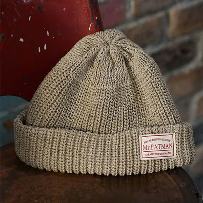 ミスターファットマン 5191010 Hue ベージュ メンズ ワッチキャップ 帽子 ショート丈 ニットキャップ ニットワッチ