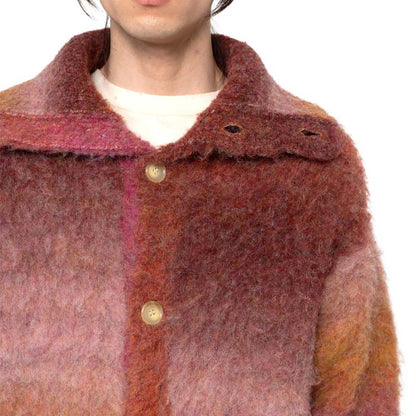 カミヤ G13JK048 Sailor-Collar Knit Jacket オレンジ メンズ セーラーカラー ニットジャケット カーディガン