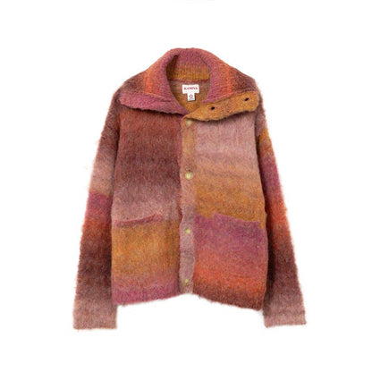 カミヤ G13JK048 Sailor-Collar Knit Jacket オレンジ メンズ セーラーカラー ニットジャケット カーディガン