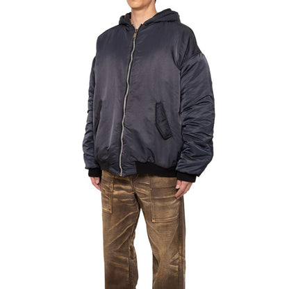カミヤ G13HD022 Reversible Hooded Blouson ブラック リバーシブルフーデッドブルゾン ジップアップ パーカー