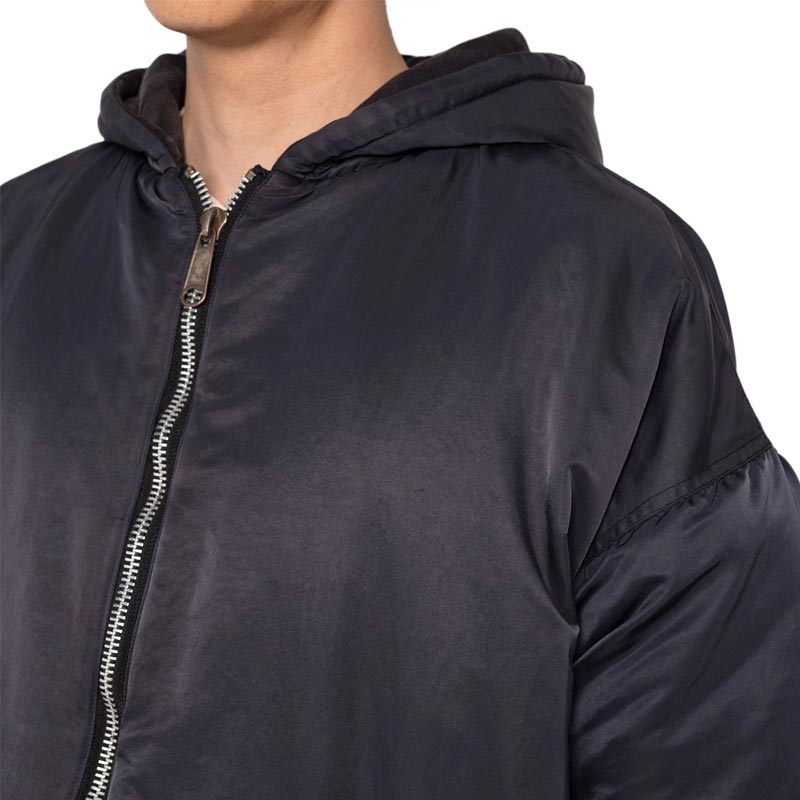 カミヤ G13HD022 Reversible Hooded Blouson ブラック リバーシブルフーデッドブルゾン ジップアップ パーカー