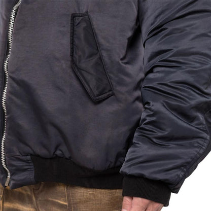 カミヤ G13HD022 Reversible Hooded Blouson ブラック リバーシブルフーデッドブルゾン ジップアップ パーカー