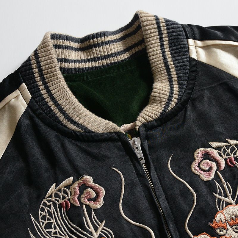 DSJ-001[50s SOUVENIA JACKET]:BLK/ORG GRN/BLK