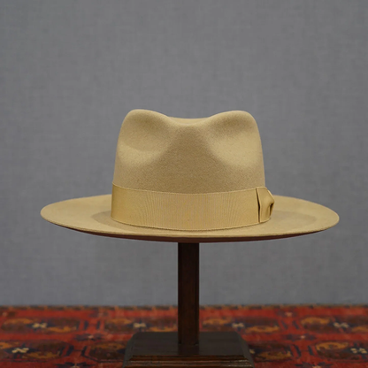 MrFATMAN [ J.J. WILLIAMS FEDORA By Mr.FATMAN ] BIRDSEYE WOOL 6253004: BLACK