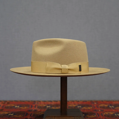 MrFATMAN [ J.J. WILLIAMS FEDORA By Mr.FATMAN ] BIRDSEYE WOOL 6253004: BLACK