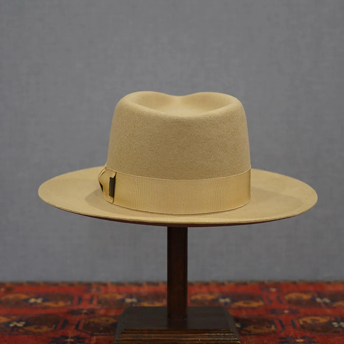 MrFATMAN [ J.J. WILLIAMS FEDORA By Mr.FATMAN ] BIRDSEYE WOOL 6253004: BLACK