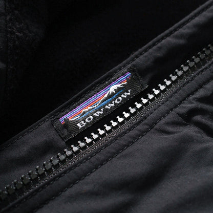 バウワウ BW2302-SFLJ SHELLED FLEECE LINED JACKET BLACK シェルジャケット ブラック メンズ