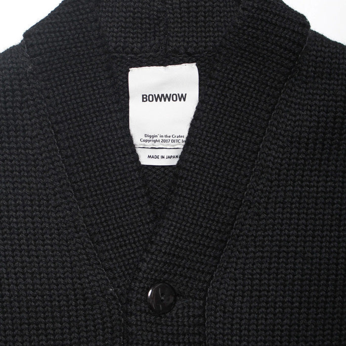 バウワウ BW2302-UWPC USMA WEST POINT CARDIGAN BLACK USMAウェストポイントパッチ カーディガン ブラック メンズ