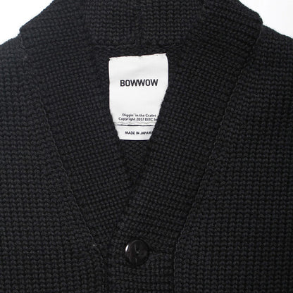 バウワウ BW2302-UWPC USMA WEST POINT CARDIGAN BLACK USMAウェストポイントパッチ カーディガン ブラック メンズ