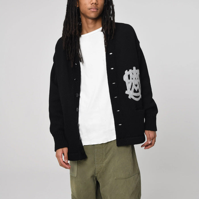 バウワウ BW2302-UWPC USMA WEST POINT CARDIGAN BLACK USMAウェストポイントパッチ カーディガン ブラック メンズ