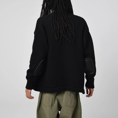 バウワウ BW2302-UWPC USMA WEST POINT CARDIGAN BLACK USMAウェストポイントパッチ カーディガン ブラック メンズ