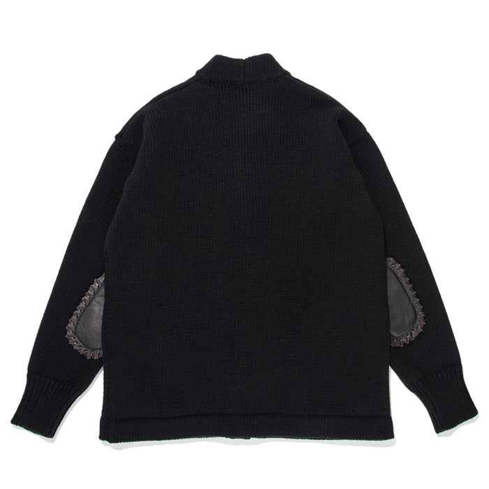 バウワウ BW2302-UWPC USMA WEST POINT CARDIGAN BLACK USMAウェストポイントパッチ カーディガン ブラック メンズ