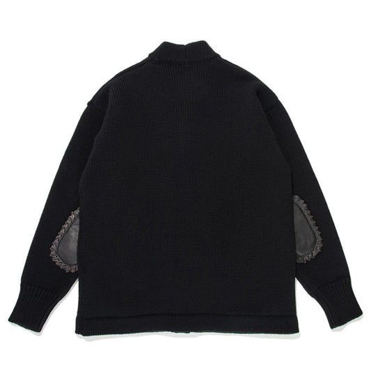 バウワウ BW2302-UWPC USMA WEST POINT CARDIGAN BLACK USMAウェストポイントパッチ カーディガン ブラック メンズ