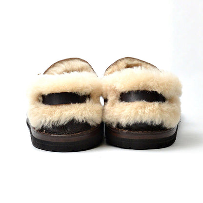 トーキョーサンダル TS-C01 HEEL HOLD SLIP-ON DBR × BEIGE メンズ レザーサンダル