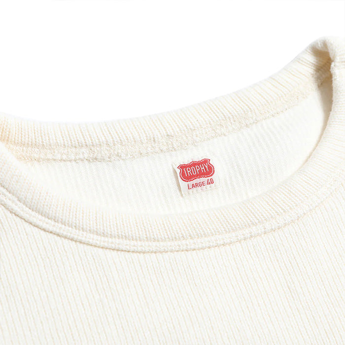 トロフィークロージング TR23AW-203 Naval L/S Tee コットンニット ホワイト メンズ