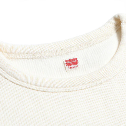 トロフィークロージング TR23AW-203 Naval L/S Tee コットンニット ホワイト メンズ