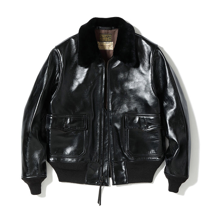 BUZZ RICKSON'S Lot No. BR80655 / WILLIAM GIBSON COLLECTION Type BLACK AN-J-3A HORSEHIDE MODEL